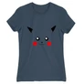 Denim Pokémon női rövid ujjú póló - Pikachu face