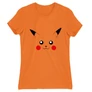 Narancs Pokémon női rövid ujjú póló - Pikachu face