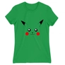 Kép 22/22 - Zöld Pokémon női rövid ujjú póló - Pikachu face
