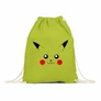 Almazöld Pokémon tornazsák - Pikachu face