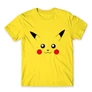 Citromsárga Pokémon férfi rövid ujjú póló - Pikachu face