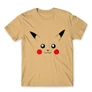 Homok Pokémon férfi rövid ujjú póló - Pikachu face
