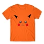 Narancs Pokémon férfi rövid ujjú póló - Pikachu face