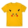 Sárga Pokémon férfi rövid ujjú póló - Pikachu face