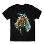 Fekete Aquaman férfi rövid ujjú póló - Logó