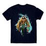 Kép 17/25 - Sötétkék Aquaman férfi rövid ujjú póló - Logó