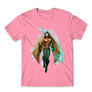 Kép 24/25 - Világos rózsaszín Aquaman férfi rövid ujjú póló - Logó