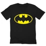 Fekete Batman férfi V-nyakú póló - Logó