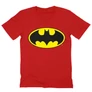Piros Batman férfi V-nyakú póló - Logó