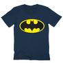 Kép 8/12 - Sötétkék Batman férfi V-nyakú póló - Logó