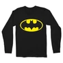 Fekete Batman férfi hosszú ujjú póló - Logó