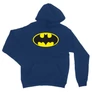 Királykék Batman unisex kapucnis pulóver - Logó