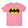 Kép 24/25 - Világos rózsaszín Batman férfi rövid ujjú póló