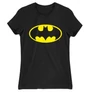 Fekete Batman női rövid ujjú póló Logó