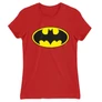 Piros Batman női rövid ujjú póló Logó