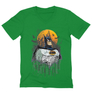 Kép 12/12 - Zöld Batman férfi V-nyakú póló - Batman Comic Grunge