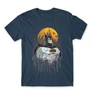Denim Batman férfi rövid ujjú póló - Batman Comic Grunge
