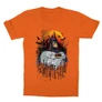Narancs Batman gyerek rövid ujjú póló - Batman Comic Grunge