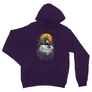 Sötétlila Batman unisex kapucnis pulóver - Batman Comic Grunge