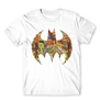 Fehér Batman férfi rövid ujjú póló - Batman Comics Logó