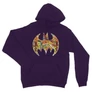 Sötétlila Batman unisex kapucnis pulóver - Comics Logó