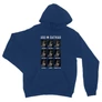 Királykék Batman unisex kapucnis pulóver - Batman moods