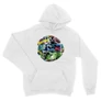 Fehér Batman unisex kapucnis pulóver - Batman Circle