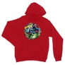 Piros Batman unisex kapucnis pulóver - Batman Circle