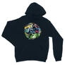 Sötétkék Batman unisex kapucnis pulóver - Batman Circle