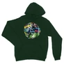 Sötétzöld Batman unisex kapucnis pulóver - Batman Circle