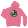 Világos rózsaszín Batman unisex kapucnis pulóver - Batman Circle
