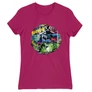 Pink Batman női rövid ujjú póló - Batman Circle