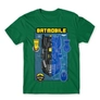 Kép 25/25 - Zöld Batman férfi rövid ujjú póló - Batmobile Blueprint