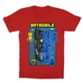 Piros Batman gyerek rövid ujjú póló - Batmobile Blueprint