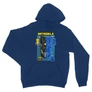 Királykék Batman unisex kapucnis pulóver - Batmobile Blueprint
