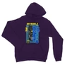 Sötétlila Batman unisex kapucnis pulóver - Batmobile Blueprint
