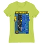 Almazöld Batman női rövid ujjú póló - Batmobile Blueprint
