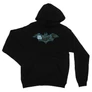 Fekete Batman unisex kapucnis pulóver - Digital logó