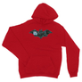 Kép 5/14 - Piros Batman unisex kapucnis pulóver - Digital logó