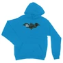 Zafírkék Batman unisex kapucnis pulóver - Digital logó