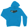Kép 13/14 - Zafírkék Batman unisex kapucnis pulóver - Digital logó