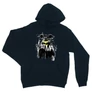 Sötétkék Batman unisex kapucnis pulóver - Grunge