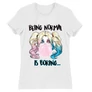 Fehér Harley Quinn női rövid ujjú póló - Being Normal Is Boring