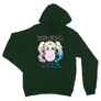 Sötétzöld Harley Quinn unisex kapucnis pulóver - Being Normal Is Boring