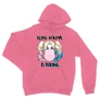 Világos rózsasín Harley Quinn unisex kapucnis pulóver - Being Normal Is Boring