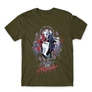 Khaki Harley Quinn férfi rövid ujjú póló - Graffiti
