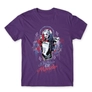 Kép 17/24 - Sötétlila Harley Quinn férfi rövid ujjú póló - Graffiti