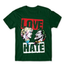 Kép 19/24 - Sötétzöld Harley Quinn férfi rövid ujjú póló - Joker and Harley love