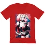 Piros Harley Quinn férfi V-nyakú póló - Sexy Harley Quinn