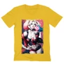 Sárga Harley Quinn férfi V-nyakú póló - Sexy Harley Quinn